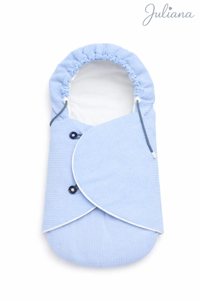 Jarní fusak Vafle Soft – 75/80 cm - modrá