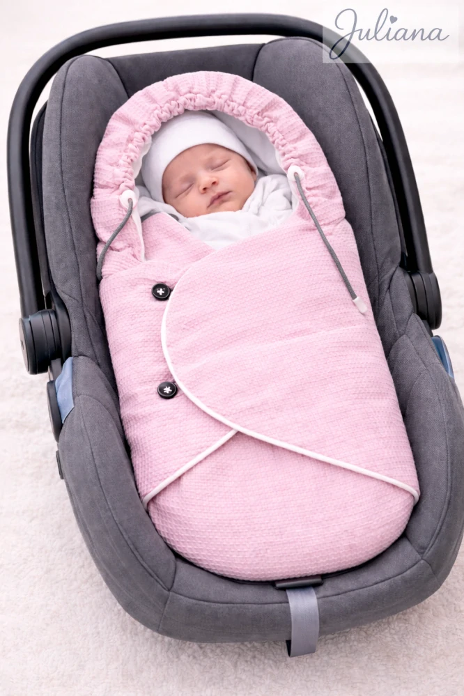 Jarní fusak Vafle Soft – 75/80 cm - růžová